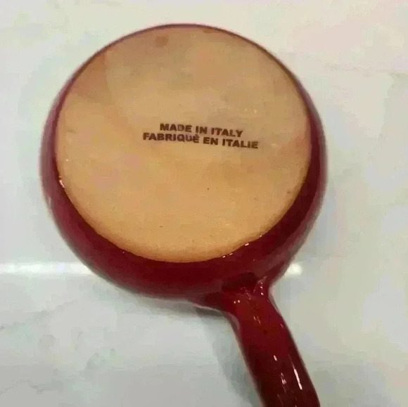 De Silva Terracotta Made in Italy‎ Red Black Ombré Soup Bowls Baking Oven Dish - Picture 10 of 10